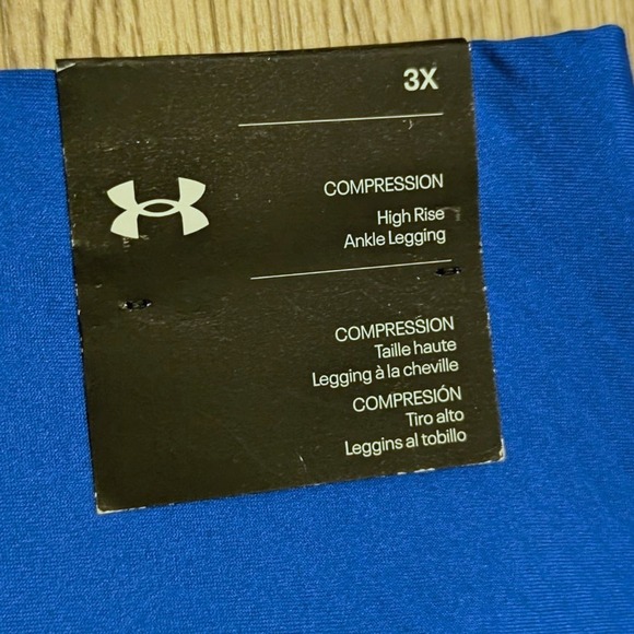 Under Armour NWT Plus 3X Blue Compression High Rise Ankle Pocket Leggings NEW - Picture 6 of 6